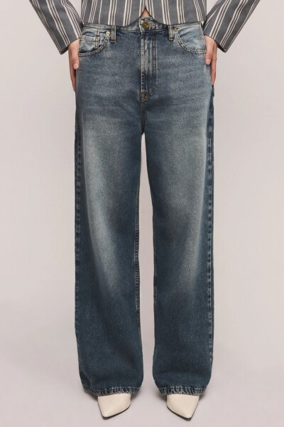 JEANS IRONY LOOSE DIRTY Azul