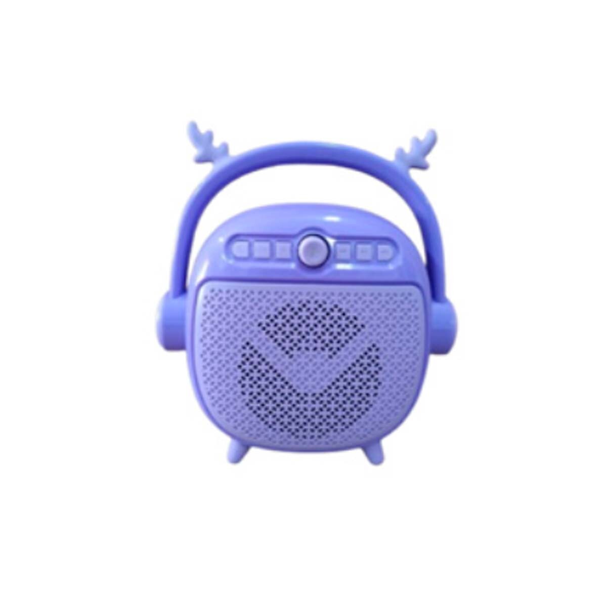 PARLANTE PORTÁTIL BLUETOOTH KTS-1863 INFANTIL CON MICRÓFONO VIOLETA 