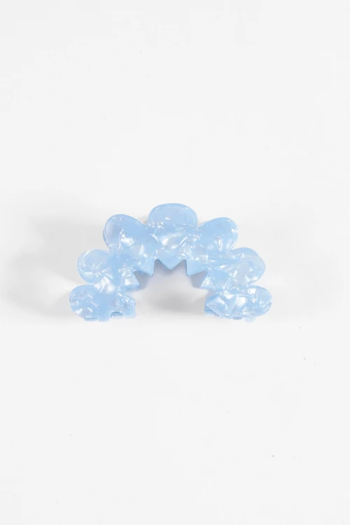 Broche acrílico wavy celeste