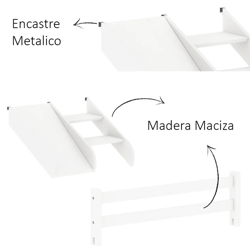 Cama marinera 1 Plaza Infantil Blanco