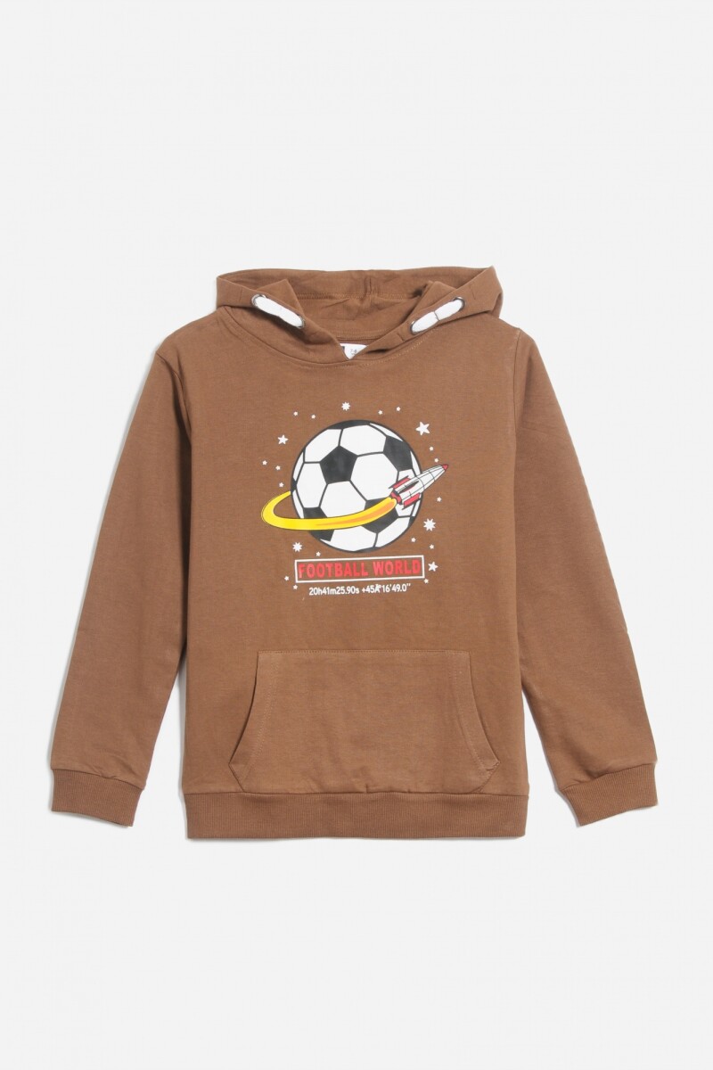Buzo estampado - Marron 