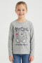 Camiseta manga larga GRIS MELANGE