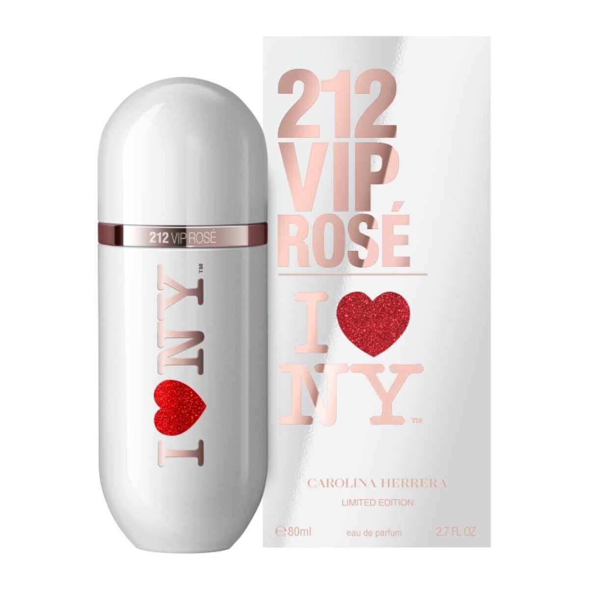 Perfume 212 Vip Rose I Love Ny Ed. Limitada 80ml. 