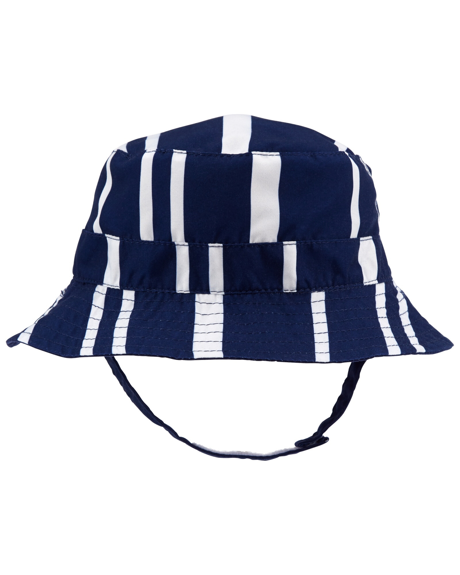 Gorro reversible de algodón con protección UPF 50+ diseño a rayas Gorro reversible de algodón con protección UPF 50+ diseño a rayas