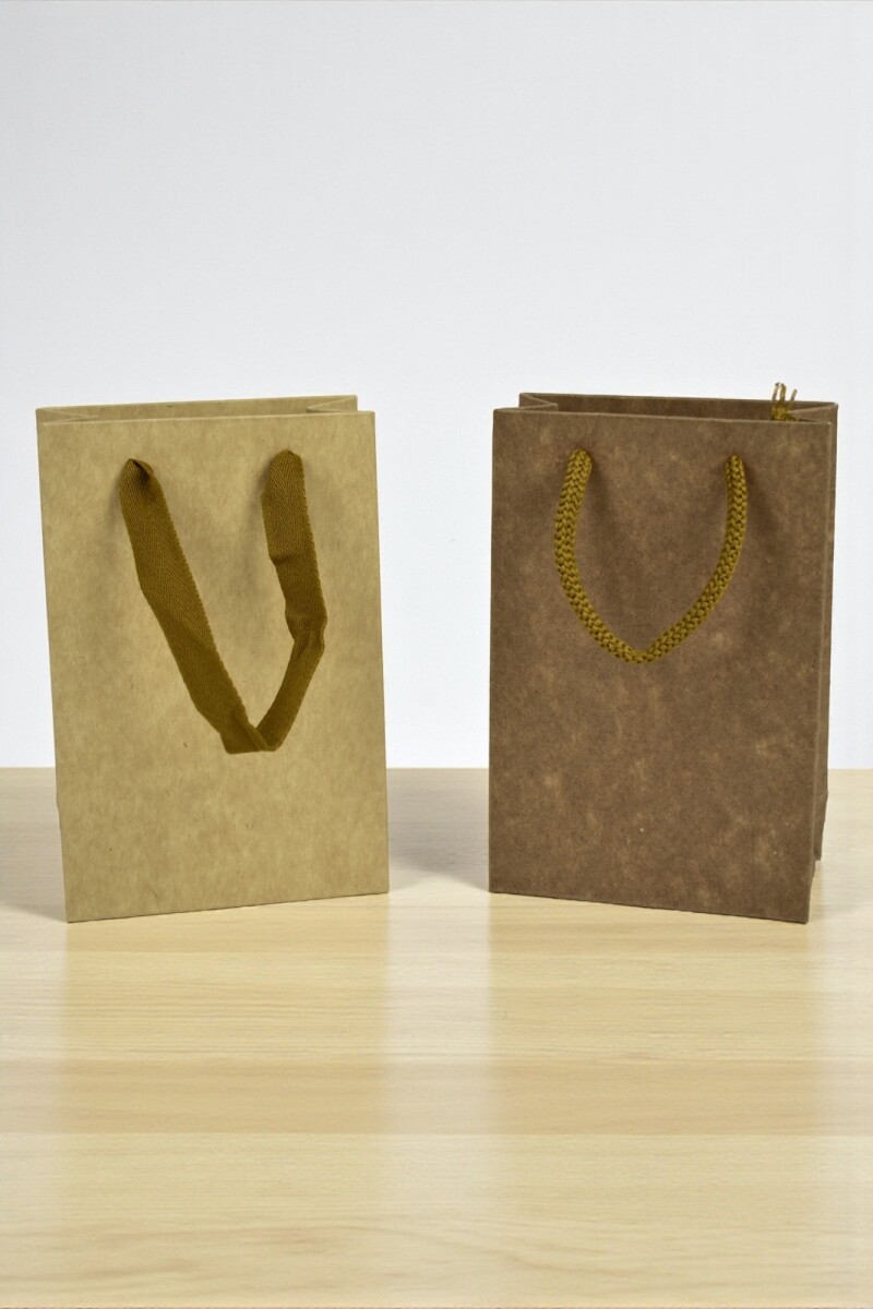 Bolsa cartulina 10x05x15 cm - MADERA 