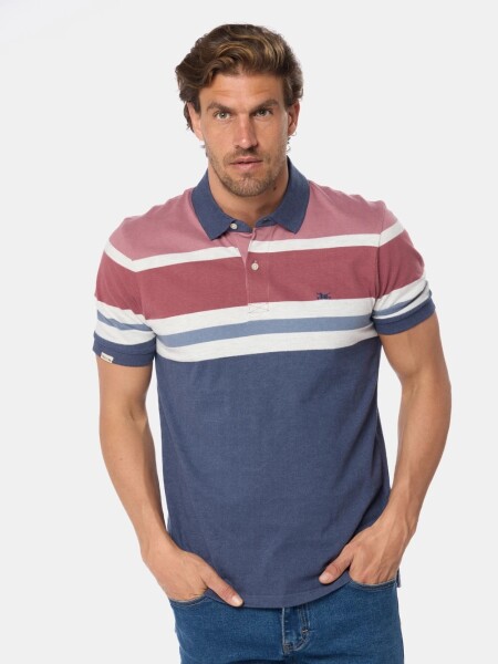 REMERA LEGACY 6028 AZUL BORDO