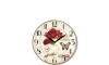 Reloj de Pared - Flores Rojas Reloj de Pared - Flores Rojas