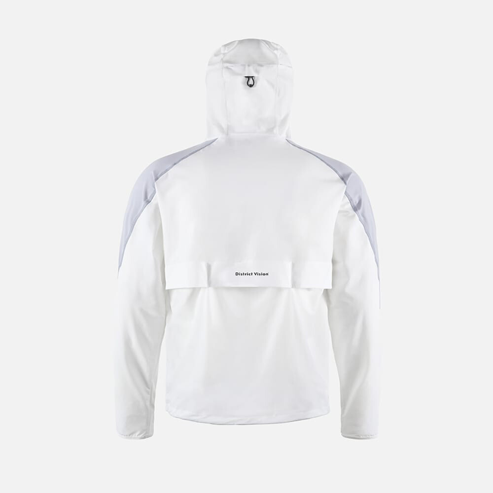 Asymmetrical Hooded Desert Anorak - Hombre White/carbon