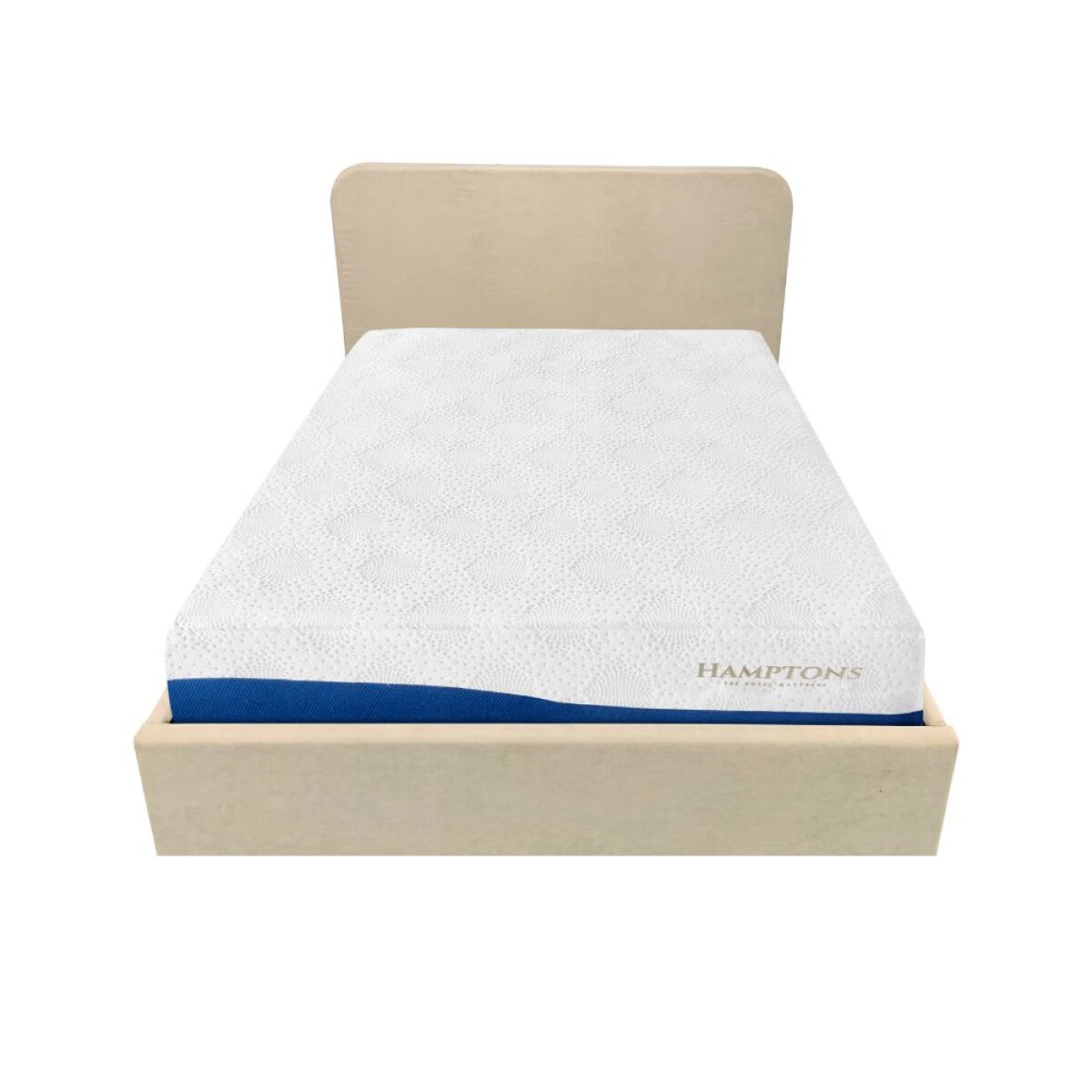 Sommier baul queen Hamptons Hybrid Memory Foam con Respaldo 