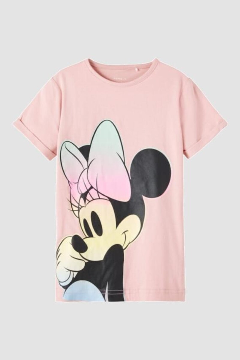 Camiseta De Minnie Mouse Estampada - Violet Ice 
