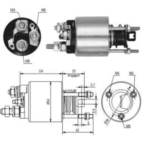 AUTOMATICO DE ARRANQUE FIAT PALIO BRAVA MARELLI ZM AUTOMATICO DE ARRANQUE FIAT PALIO BRAVA MARELLI ZM