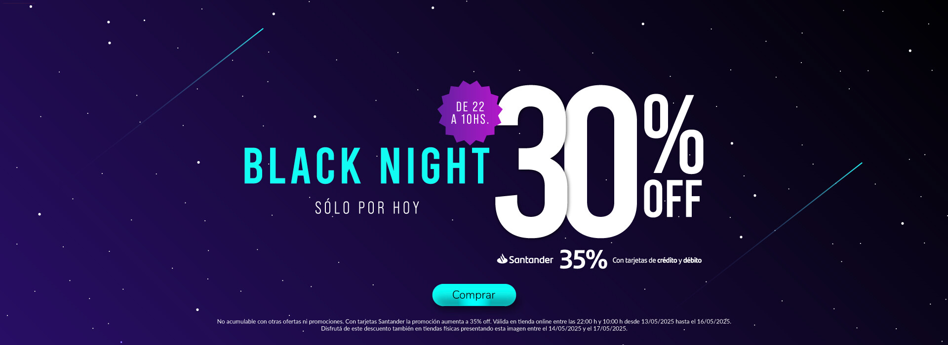 Black night con 30% OFF