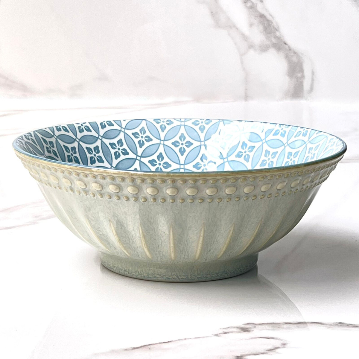 Bowl Con Textura Porcelana Emili Ø21cm x Alto 8cm 