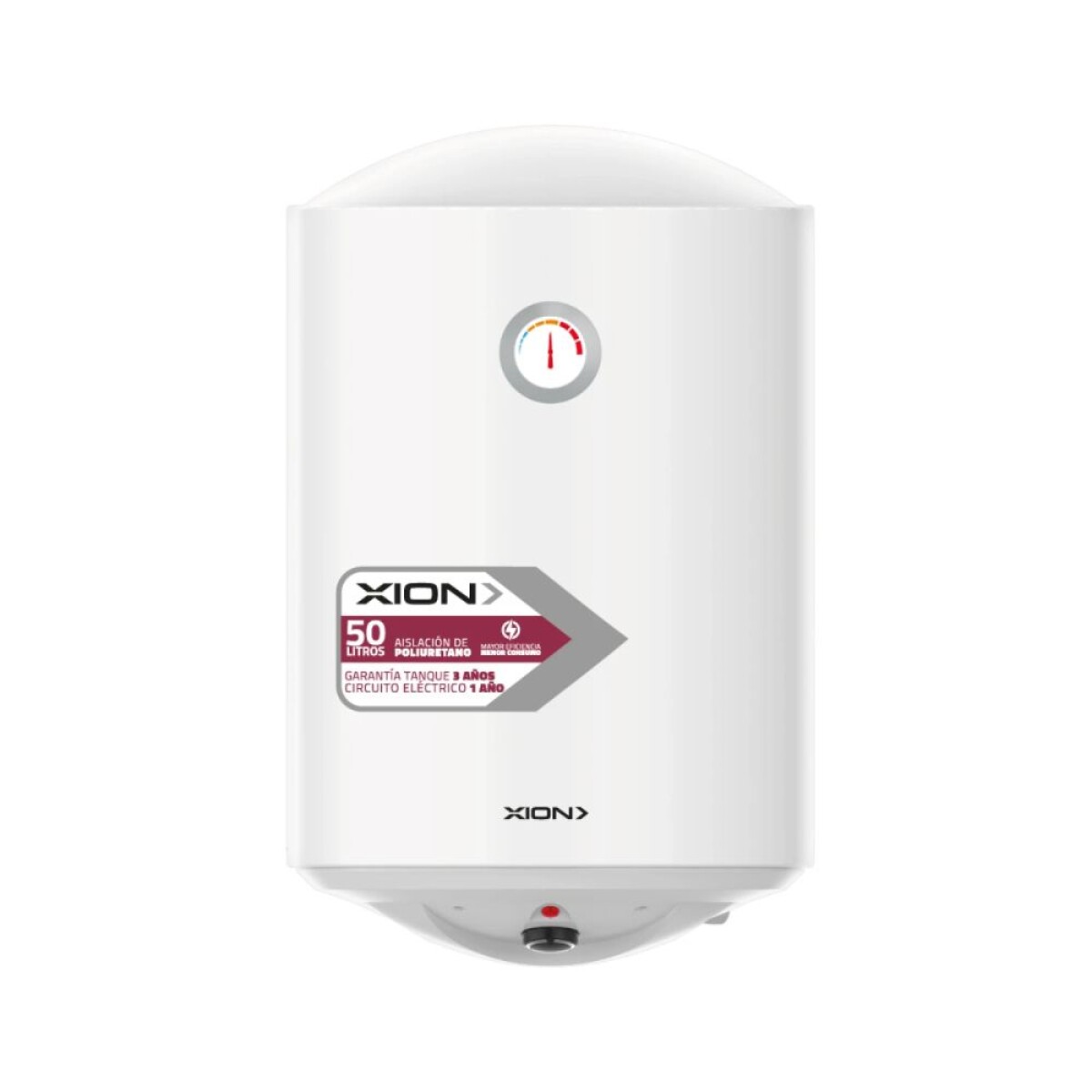 Calefón Xion 50 Litros Acero 