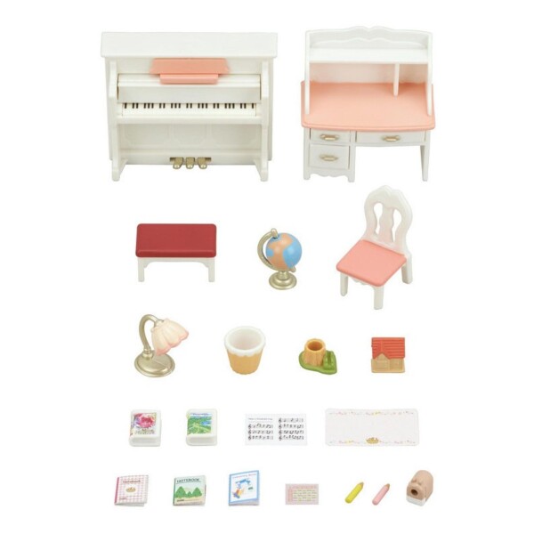 Sylvanian Families Set Piano Y Escritorio Juguete Niños Sylvanian Families Set Piano Y Escritorio Juguete Niños