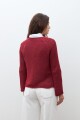 Sweater cinta escote bote bordo