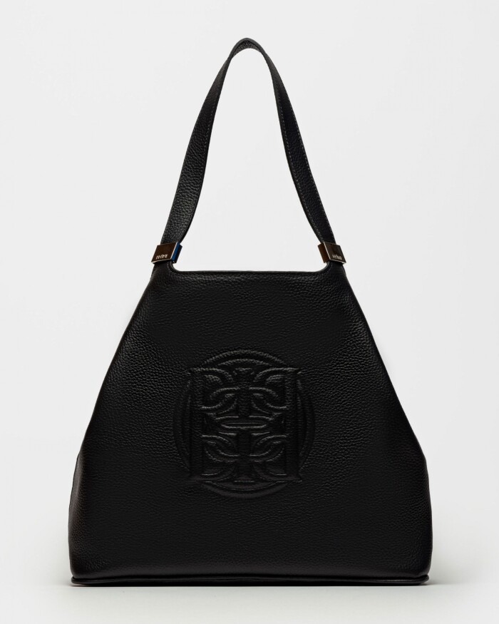 Bolso Eterial en cuero graneado Negro