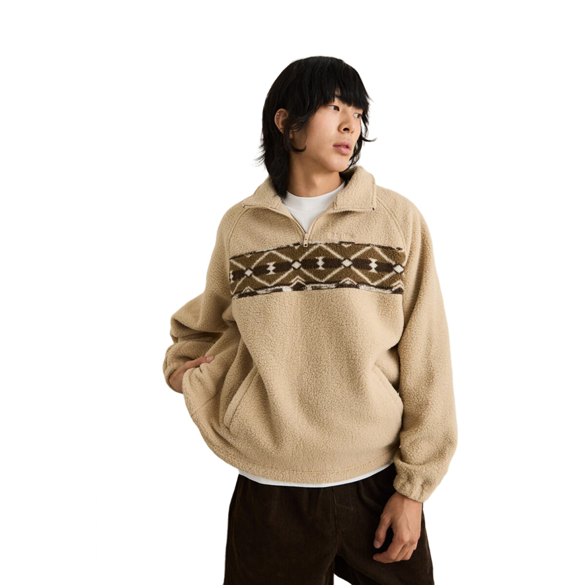 Buzo Rhythm High Plains Quarter Zip - Beige 