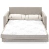 SOFA CAMA 146 MTS - PARRILLA EXTENSIBLE - TELA BEIGE - ALMOHADONES PEQUEÑOS EN TELA CLARA SOFA CAMA 146 MTS - PARRILLA EXTENSIBLE - TELA BEIGE - ALMOHADONES PEQUEÑOS EN TELA CLARA