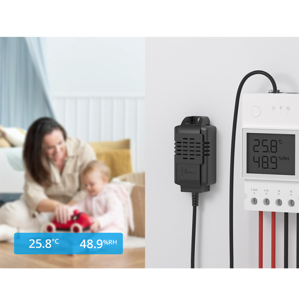 Sensor temperatura y hum. WIFI THS01 p/THR3 SONOFF ELE07764
