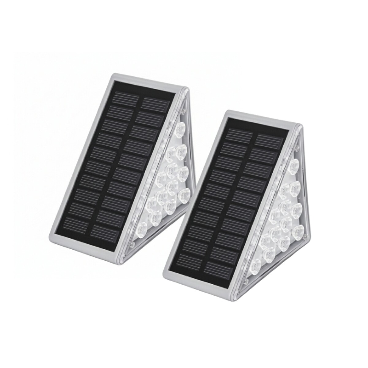 Luminaria Solar Triangle Con Sensor 2,6W 3000K Pack X2 