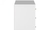 Cómoda Jasper 3 cajones White Gloss Gold