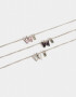 Collares para compartir Con Mariposas Set De Collares Para Compartir Bff - Plateado