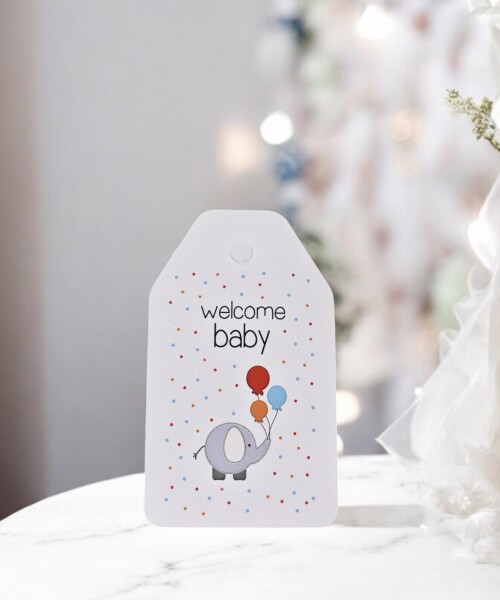 Tag baby shower 5x8,5 DISEÑO 4