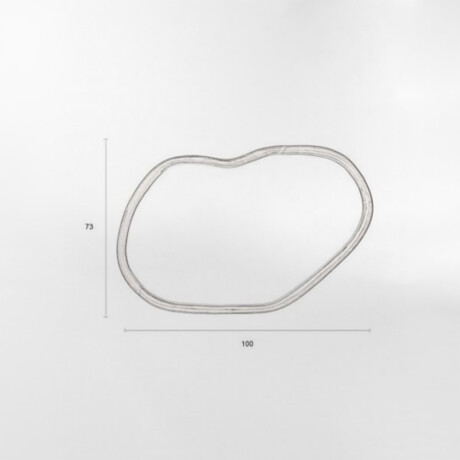 ESPEJO ASHLEY MARRÓN - OVAL