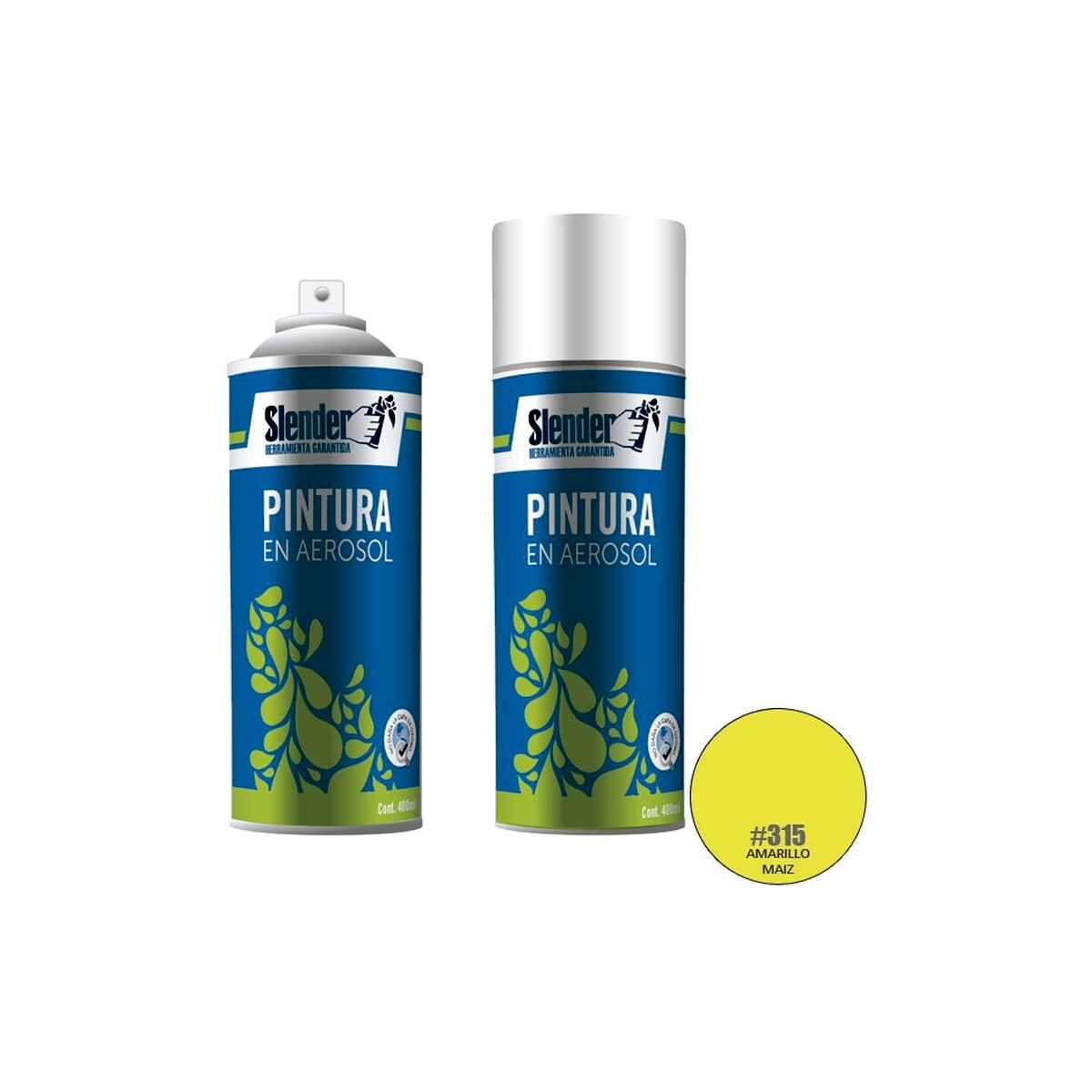 Aerosol Slender 400ml Amarillo Maiz (315) 