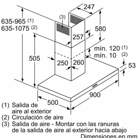 Campana extractora Bosch de 90 cm DWB96BC50 Campana extractora Bosch de 90 cm DWB96BC50