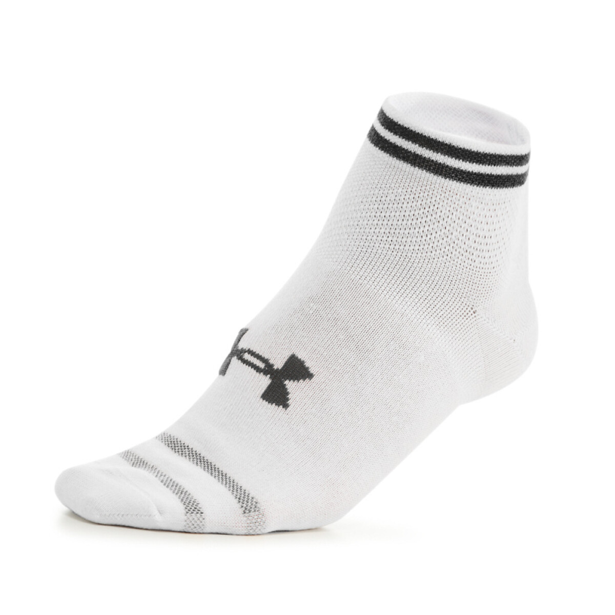 UA Essential Low Cut 3pk-BRN - WHT-102 