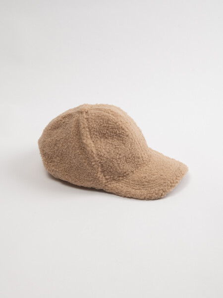Gorro visera sherpa de mujer Marrón