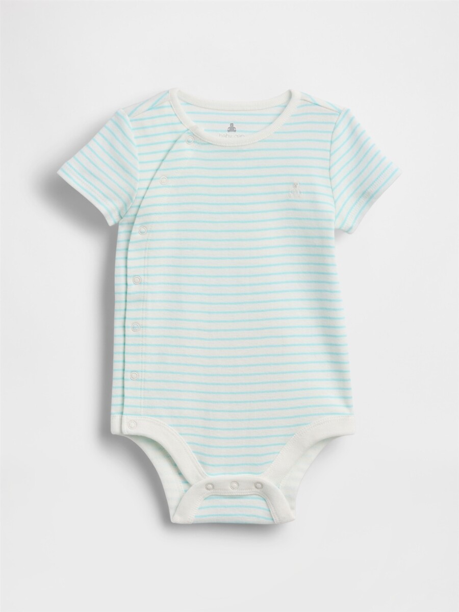 Body Manga Corta Bebé - Turquoise Powder 