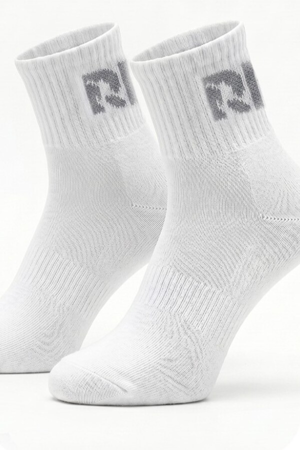 Media Deportiva Unisex. Blanco