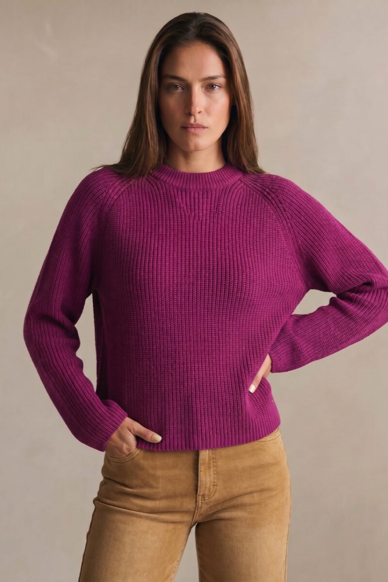 Sweater Algodon Magenta
