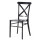 Silla Comedor Jardin Interior Exterior Living UV 150k Negro