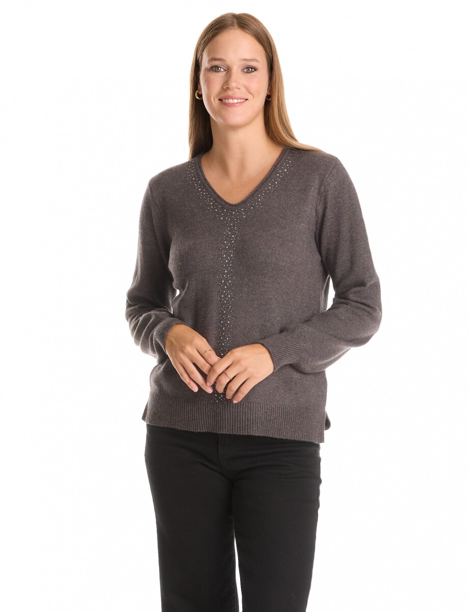 Buzo Tachas - Gris Oscuro 