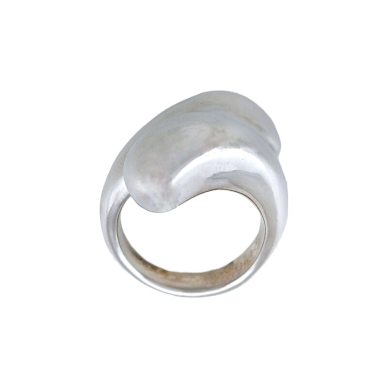 Anillo Cruzado-Plata 925 Inflada-Sin Piedra-AN3026 sinpiedra