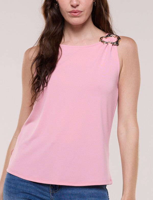 Musculosa Con Broche ROSA