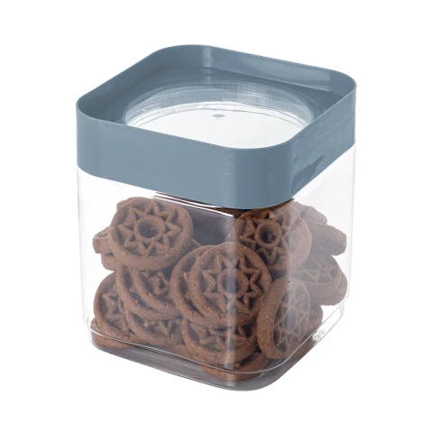 Recipiente con Visor en Tapa 1,28L Varios Colores CELESTE