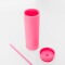 Vaso Con Tapa + Sorbito Beverly Alto Bubblegum