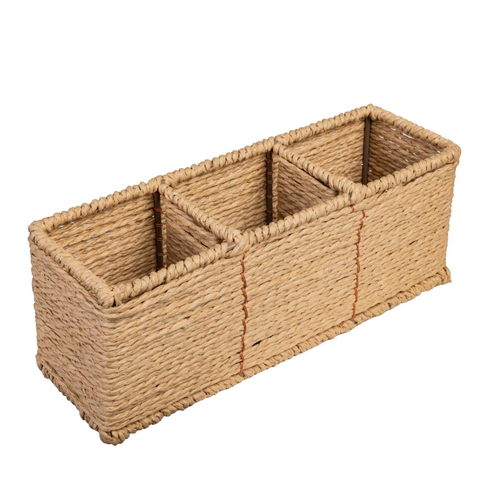 CAJA ORGANIZADORA 3 DI NATURAL/BEIGE CUERDA A243
