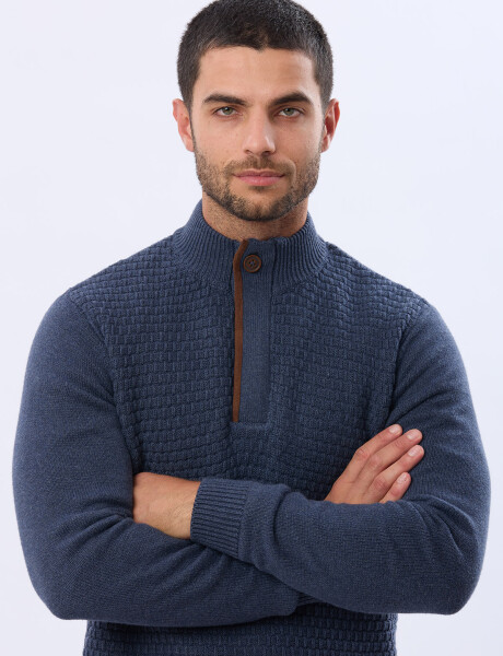 BUZO TEJIDO TEXTURADO Piedra