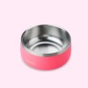 Plato comedero mascotas acero inoxidable c/ antideslizante Hyper Flamingo