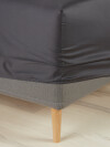 Sábana bajera ajust satén TINE 90x200x35 gris Sábana bajera ajust satén TINE 90x200x35 gris