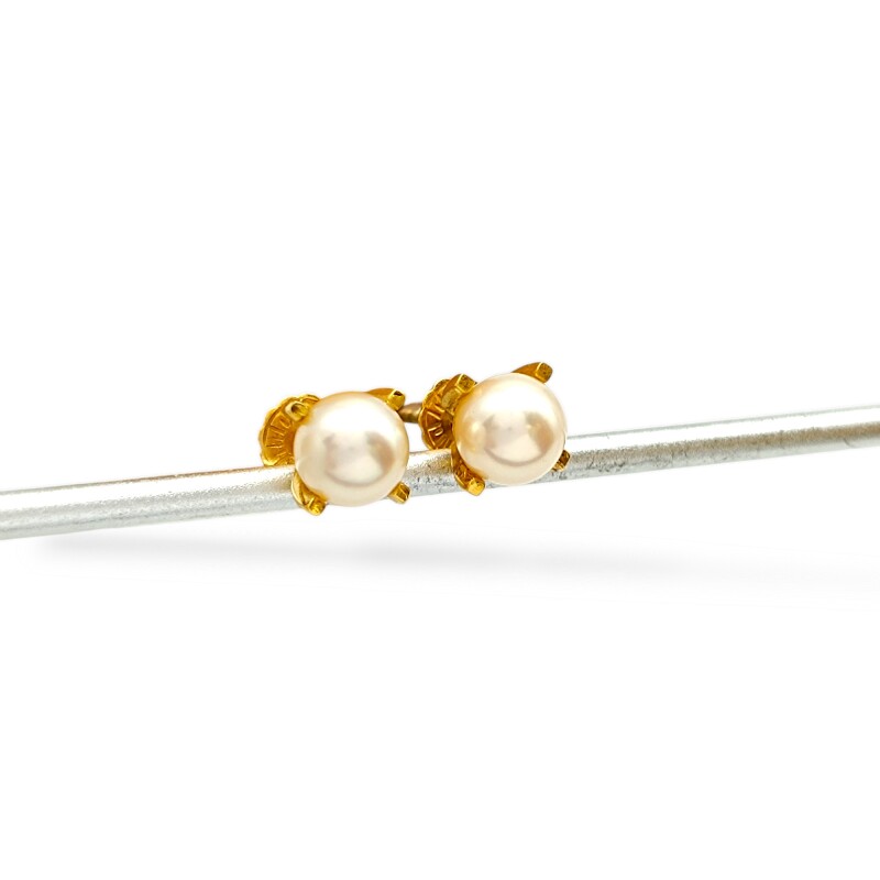Caravanas Perlas- Oro bajo - Perla española- CA8241 conperla