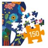 PFORM150 Puzzle Arte 62x46 Cm 150 Pcs 6+ Djeco - Elefante
