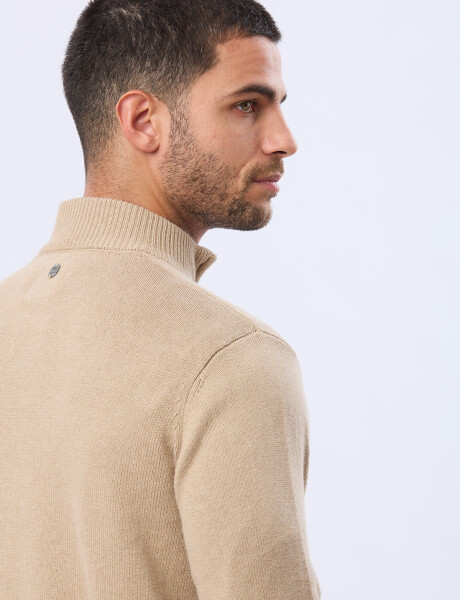 BUZO TEJIDO DE ALGODON Beige