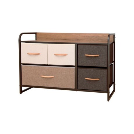 Mueble organizador 5 cajones en tela Selecta Mueble organizador 5 cajones en tela Selecta